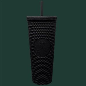 STARBUCKS MATTE BLACK STUDDED TUMBLER